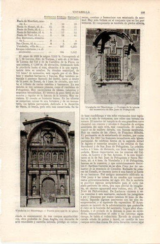 LAMINA V42761: Puerta principal iglesia de Vistabella del Maestrazgo