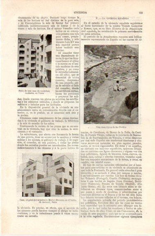 LAMINA V42807: Casas en Viena, las Hurdes y Paris
