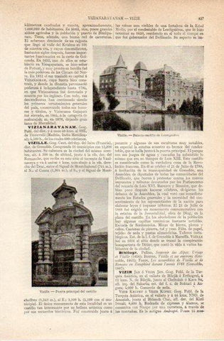LAMINA V42812: Palacio Castillo de Lesdignieres, Vizille