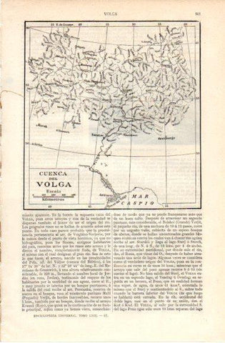 LAMINA V42820: Mapa de la cuenca del Volga