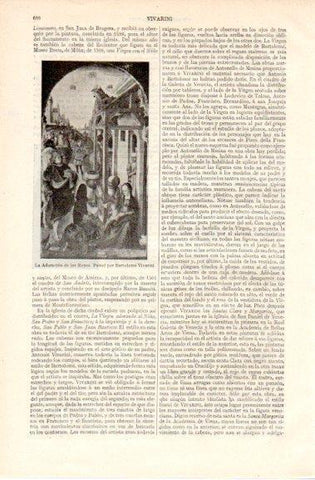 LAMINA V42789: La Adoracion de los Reyes por Bartolome Vivarini