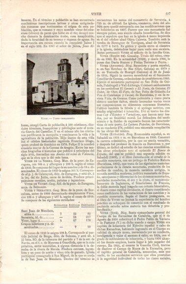 LAMINA V42792: Torre campanario de Viver