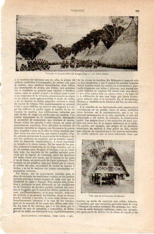 LAMINA V42799: Vivienda en aldea Jabbir, Congo