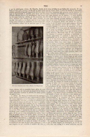 LAMINA V42708: Anforas romanas para vino