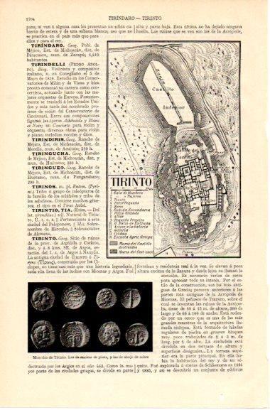 LAMINA V42692: Plano de Tirinto, Grecia