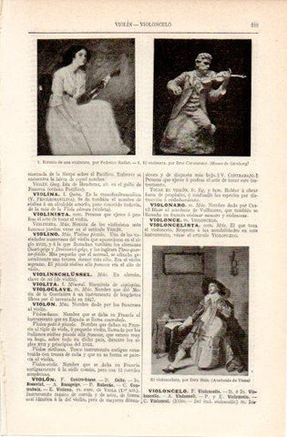 LAMINA V42718: Retrato de una violinista por F. Radler