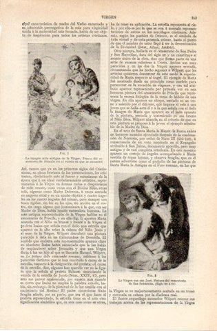 LAMINA V42722: La imagen mas antigua de la Virgen, Cementerio de Priscila