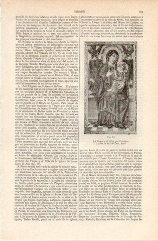 LAMINA V42726: La Virgen y el Niño por Cimabue