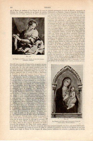 LAMINA V42728: La Virgen y el Niño por Compagno d'Agnolo