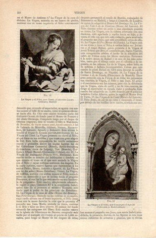 LAMINA V42728: La Virgen y el Niño por Compagno d'Agnolo