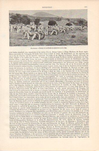LAMINA V42913: Cuerpo de Artilleria en La Isla, Honduras