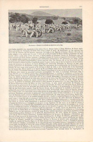 LAMINA V42913: Cuerpo de Artilleria en La Isla, Honduras