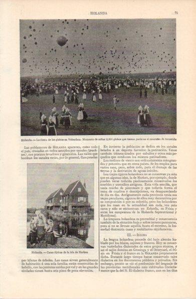 LAMINA V42897: Fiesta de los globos en Volendam, Holanda