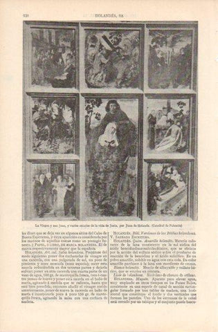 LAMINA V42902: La Virgen y san Juan por Juan de Holanda