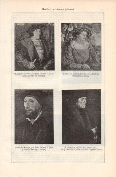LAMINA V42906: Retratos por Juan Holbein el Joven