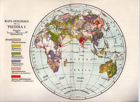 LAMINA V42957: Mapa geologico de la Tierra I