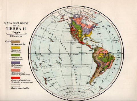 LAMINA V42958: Mapa geologico de la Tierra II