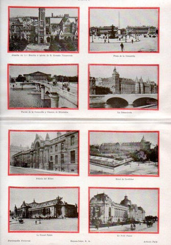 LAMINA V42935: Edificios varios en Paris