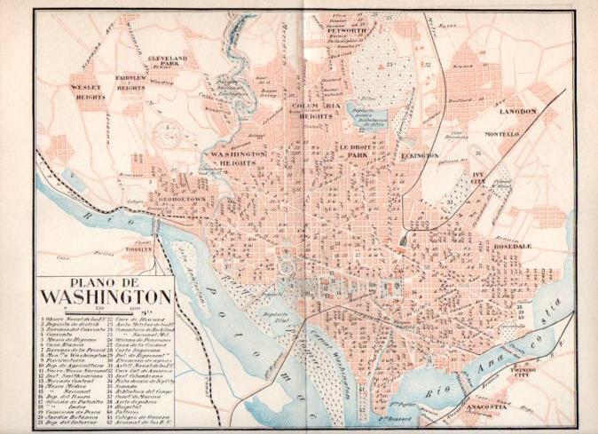 LAMINA V42941: Plano de Washington