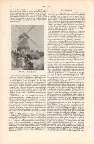 LAMINA V42894: Molino de viento en Holanda