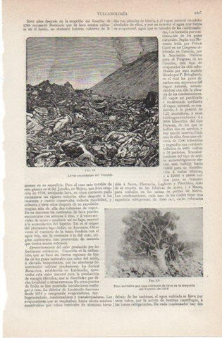 LAMINA V42851: Lavas encordadas del Vesubio