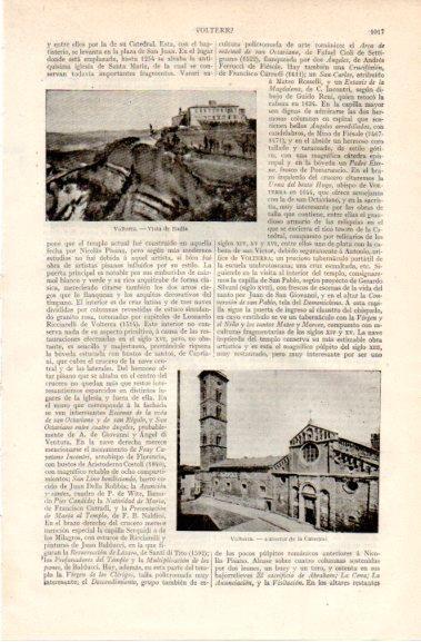 LAMINA V42828: La Catedral de Volterra, Italia