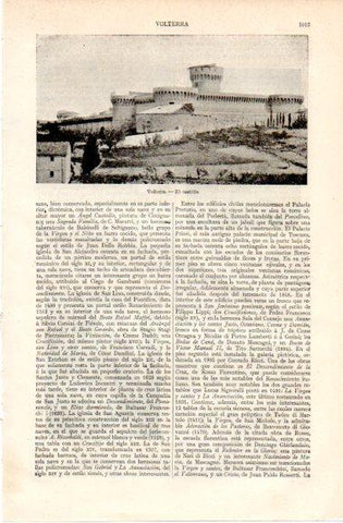 LAMINA V42829: El castillo de Volterra, Italia