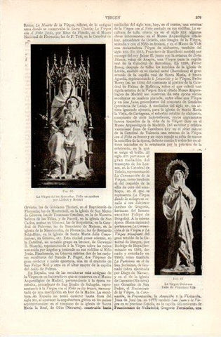 LAMINA V42835: La Virgen de las Mercedes por Llobet y Renart