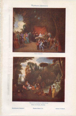 LAMINA V42881: Obras por A. Watteau