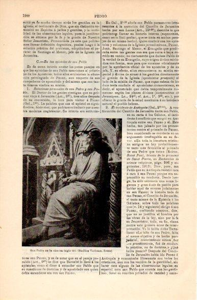 LAMINA V42491: San Pedro en la catedra, Basilica Vaticana