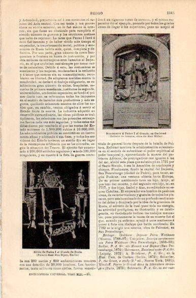 LAMINA V42501: Monumento a Pedro I el Grande en Carlsbad