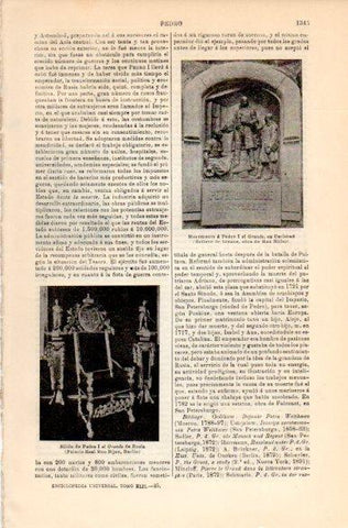 LAMINA V42501: Monumento a Pedro I el Grande en Carlsbad