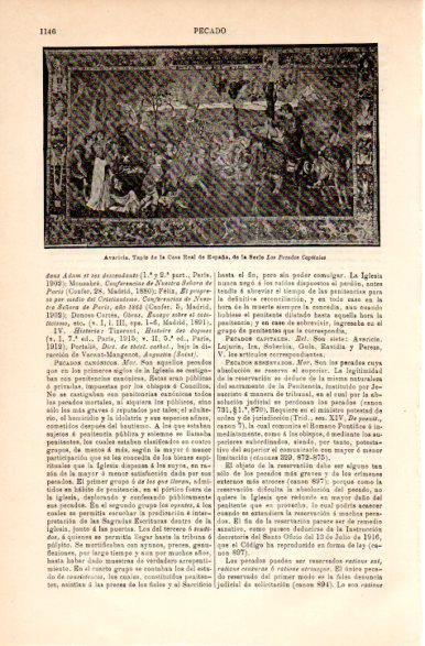 LAMINA V42477: Avaricia tapiz Casa Real de España