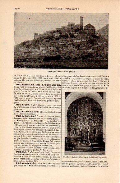 LAMINA V42503: Vista general de Pegalajar, Jaen
