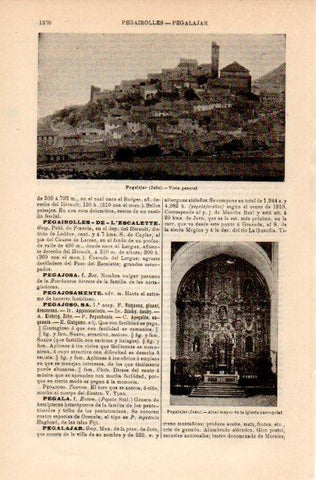 LAMINA V42503: Vista general de Pegalajar, Jaen