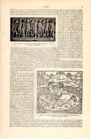 LAMINA V42521: Teseo y el Centauro, Edicion de Venecia 1491