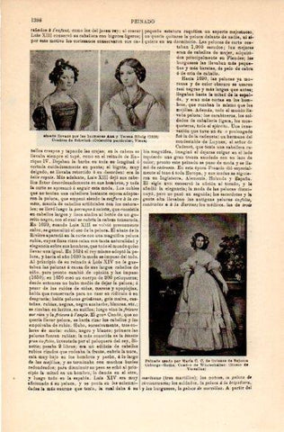 LAMINA V42509: Peinado de las hermanas Honing