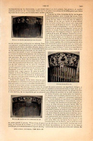 LAMINA V42515: Peinetas de concha y marfil