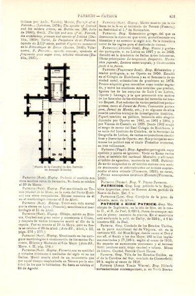 LAMINA V42425: Planta de la Catedral de San Patricio en Armagh