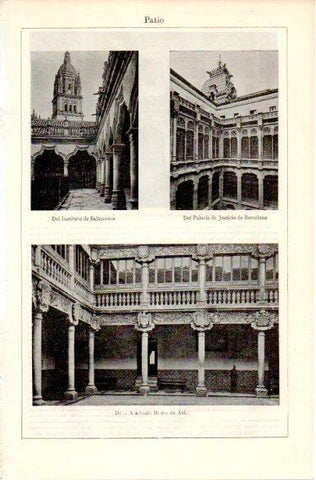 LAMINA V42415: Patio de la Academia Militar de Avila