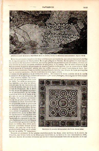 LAMINA V42453: Pavimento de mosaico del monasterio de Iviron, Monte Athos