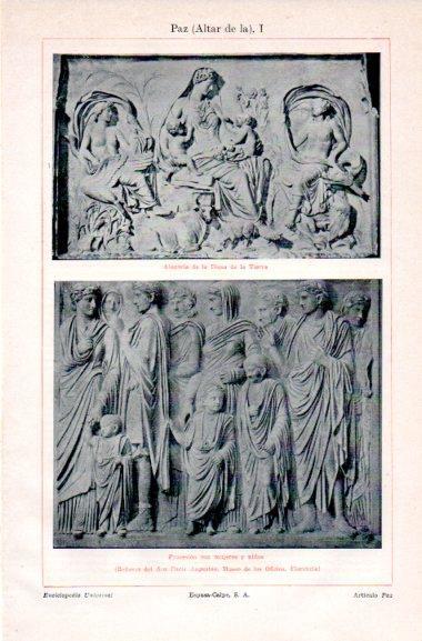 LAMINA V42459: Relieves del Altar de la Paz I