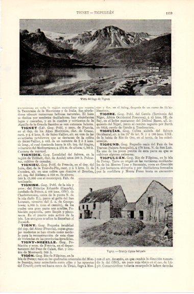 LAMINA V42628: Vista del lago de Tignes