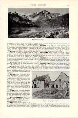 LAMINA V42628: Vista del lago de Tignes