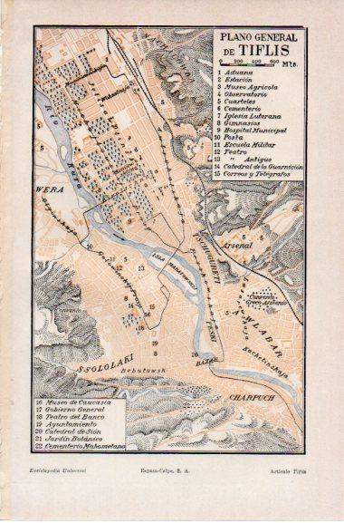 LAMINA V42626: Plano general de Tiflis