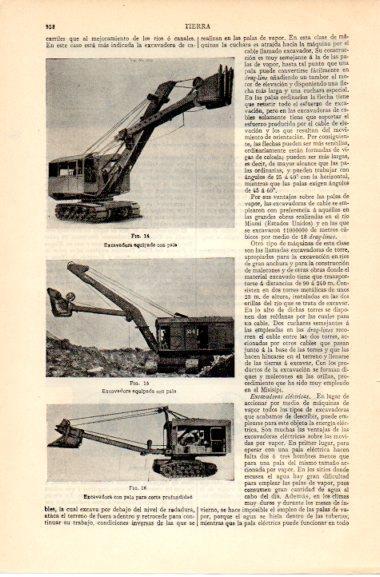 LAMINA V42616: Excavadoras equipadas con palas