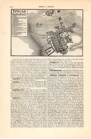 LAMINA V42644: Plano de Timgad