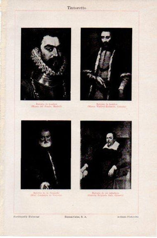 LAMINA V42664: Retratos de hombre por Tintoretto