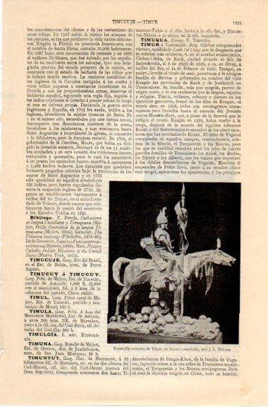 LAMINA V42647: Estatuilla ecuestre de Timur por Gerome