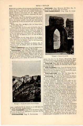 LAMINA V42658: Ruinas Castillo del rey Arturo en Tintagel